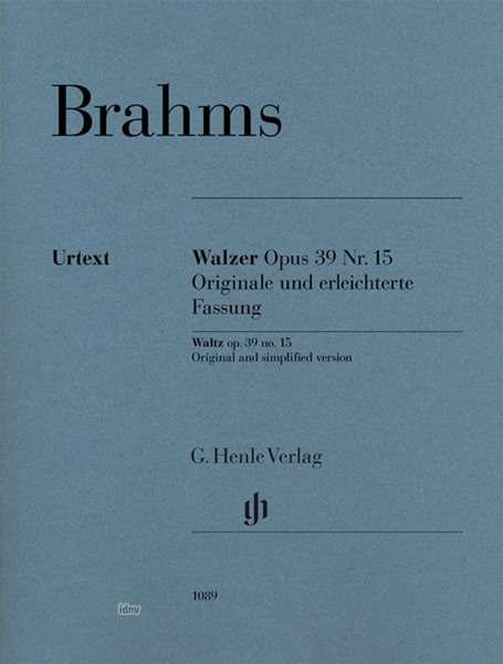 Cover for Brahms · Brahms:walzer Op. 39 Nr. 15, Klavier Zu (Bok)