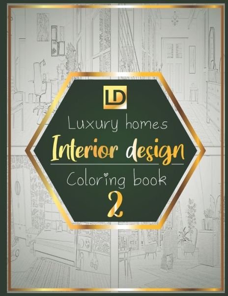 Cover for Luxury Publisher · Interior design coloring book Luxury homes 2 (Pocketbok) (2020)