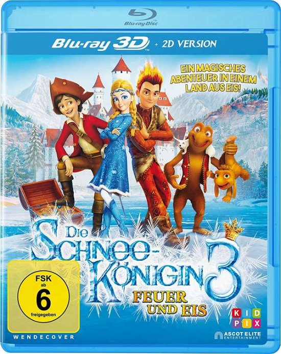 Cover for Die Schneekönigin 3-feuer Und Eis 3d/2d BD (Blu-ray) (2017)