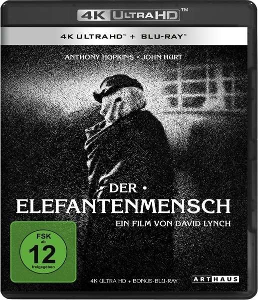 Cover for Hurt,john / Hopkins,anthony · Der Elefantenmensch (4k Ultra Hd+blu-ray) (Import DE) (Blu-ray) (2021)
