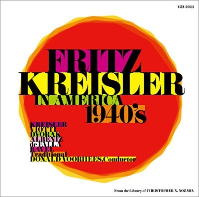 Fritz Kreisler in America 1940's - Fritz Kreisler - Musik - INDIES LABEL - 4580139521899 - 25. februar 2012