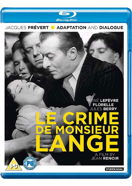 Cover for Le Crime De Monsieur Lange BD · Le Crime De Monsieur Lange (Blu-Ray) (2018)