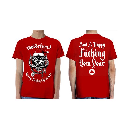Motorhead Unisex T-Shirt: Christmas 2017 (Back Print) - Motörhead - Fanituote -  - 5056368694899 - 