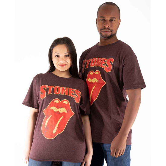 The Rolling Stones Unisex T-Shirt: Gothic Text - The Rolling Stones - Merchandise -  - 5056561053899 - October 7, 2022