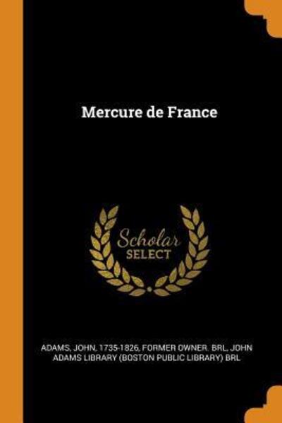 Cover for John Adams · Mercure de France (Paperback Book) (2018)