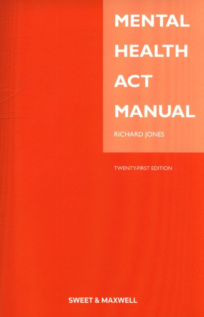 Cover for Richard Jones · Mental Health Act Manual (Paperback Book) (2018)