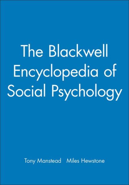 Cover for ASR Manstead · The Blackwell Encyclopedia of Social Psychology (Paperback Book) (1996)