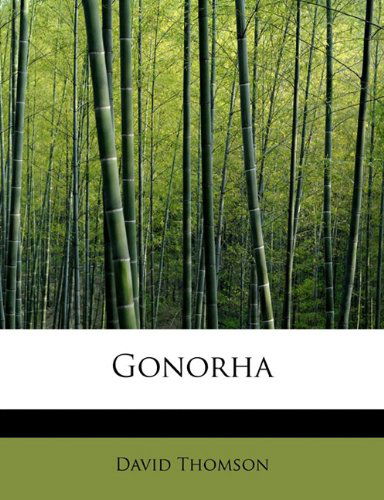 Cover for David Thomson · Gonorha (Paperback Book) (2011)