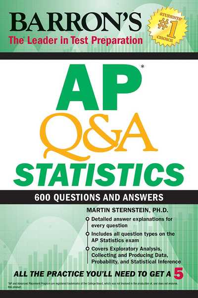 Cover for Martin Sternstein · AP Q&amp;A Statistics: With 600 Questions and Answers - Barron's AP (Paperback Book) (2018)