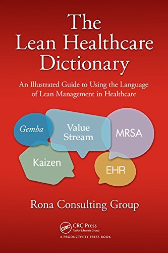 Cover for Rona Consulting Group · The Lean Healthcare Dictionary: An Illustrated Guide to Using the Language of Lean Management in Healthcare (Paperback Book) (2014)