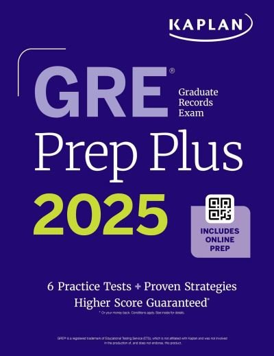 Cover for Kaplan Test Prep · GRE Prep Plus 2025 - Kaplan Test Prep (Pocketbok) (2024)