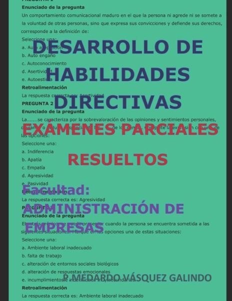 Cover for V · Desarrollo de Habilidades Directivas-Ex (Taschenbuch) (2018)