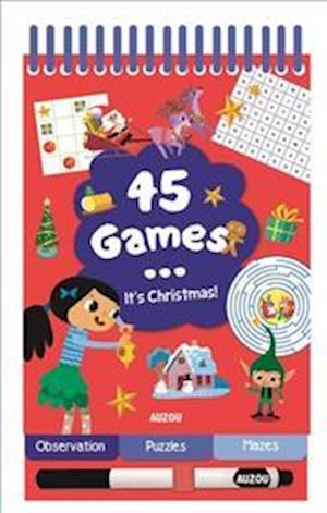 Cover for Auzou Publishing · 45 Games it's Christmas (Taschenbuch) (2018)