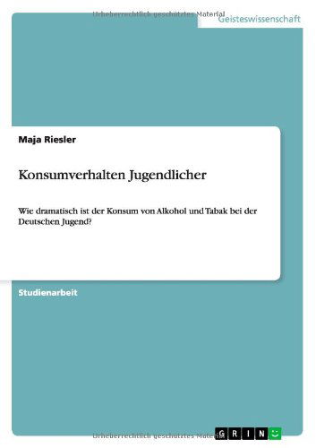 Cover for Maja Riesler · Riesler,Konsumverhalten Jugendlicher (Book) [German edition] (2012)