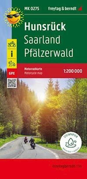 Cover for Freytag Berndt · Hunsruck - Saarland - Pfalzerwald, MotorCycle map 1:200 000 (Kartor) (2022)
