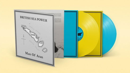 Cover for British Sea Power · Man of Aran (LP) [Yellow And Blue edition] (2023)