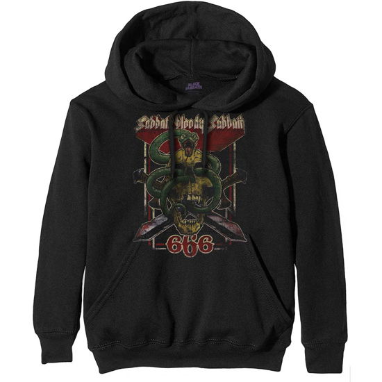 Black Sabbath Unisex Pullover Hoodie: Bloody Sabbath 666 - Black Sabbath - Fanituote - MERCHANDISE - 5056170643900 - maanantai 30. joulukuuta 2019