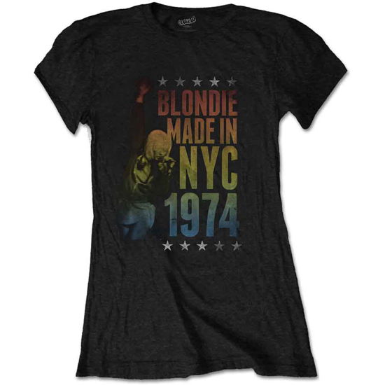 Blondie Ladies T-Shirt: Made in NYC - Blondie - Merchandise -  - 5056170672900 - 