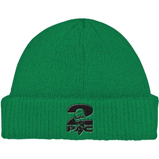 Tupac Unisex Beanie Hat: Fist Logo (Roll Up) - Tupac - Merchandise -  - 5056561016900 - 