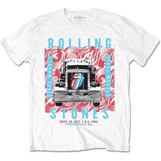 The Rolling Stones Unisex T-Shirt: Steel Wheels - The Rolling Stones - Koopwaar -  - 5056561045900 - 