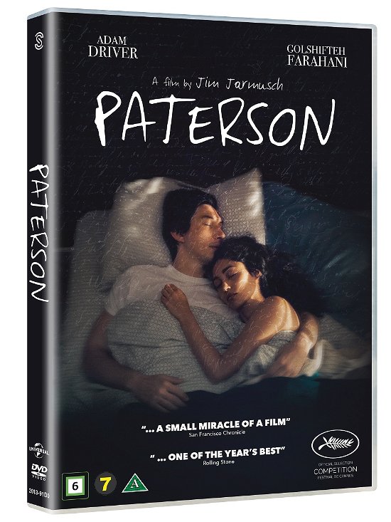 Cover for Adam Driver / Golshifteh Farahani · Paterson (DVD) (2017)