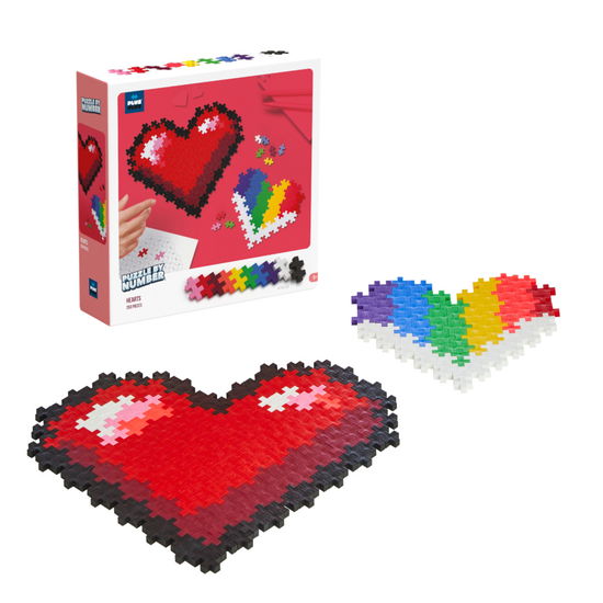 Cover for PlusPlus Puzzle By Number Hearts 250pcs Puzzle (Jigsaw Puzzle)