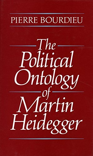 The Political Ontology of Martin Heidegger - Pierre Bourdieu - Livres - Stanford University Press - 9780804726900 - 1 mars 1996