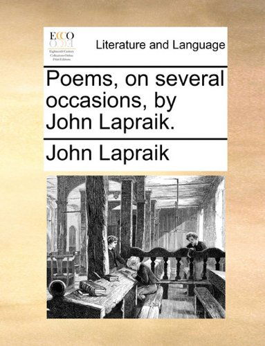 Cover for John Lapraik · Poems, on Several Occasions, by John Lapraik. (Paperback Book) (2010)