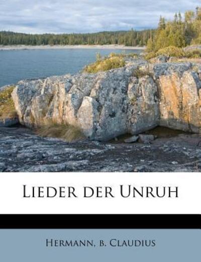 Cover for Claudius · Lieder der Unruh (Book) (2011)