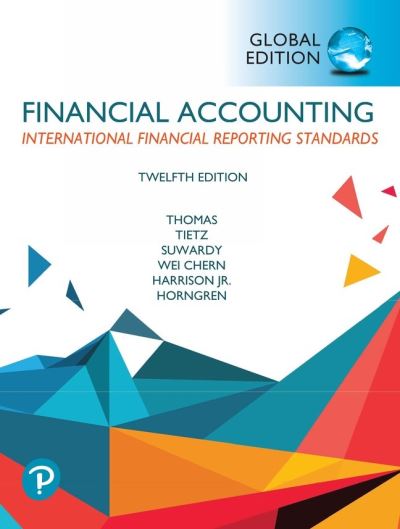 Cover for Walter Harrison · Financial Accounting, Global Edition (Paperback Book) (2023)