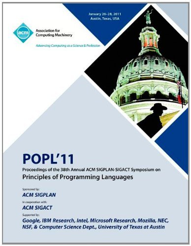 Cover for Popl 11 Conference Committee · POPL 11 Proceedings of the 38th Annual ACM SIGPLAN-SIGACT Symposium on Principles of Programming Languages (Paperback Book) (2011)