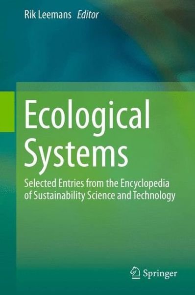 Cover for Rik Leemans · Ecological Systems: Selected Entries from the Encyclopedia of Sustainability Science and Technology (Pocketbok) [2013 edition] (2015)