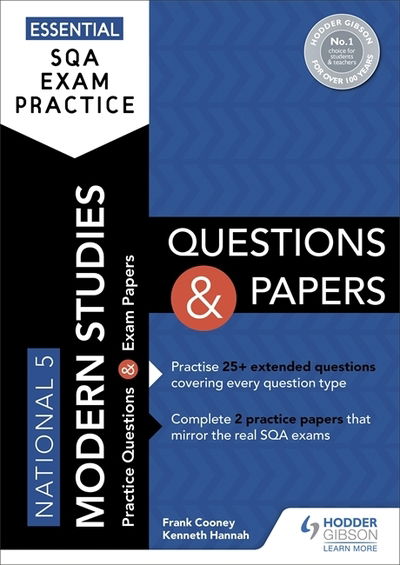 Cover for Frank Cooney · Essential SQA Exam Practice: National 5 Modern Studies Questions and Papers: From the publisher of How to Pass (Paperback Book) (2019)