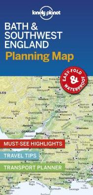 Cover for Lonely Planet · Lonely Planet Bath &amp; Southwest England Planning Map - Map (Landkart) (2019)