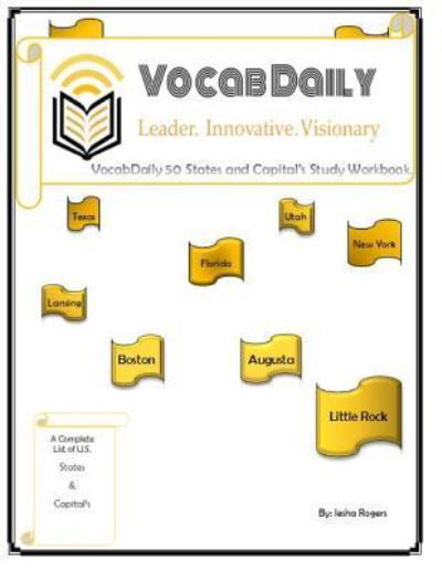 Cover for Iesha Rogers · Vocabdaily 50 States and Capital's Study Workbook. (Paperback Book) (2019)