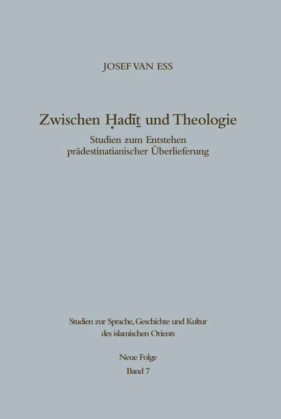 Cover for Ess · Zwischen Hadit und Theologie (Book) (1975)