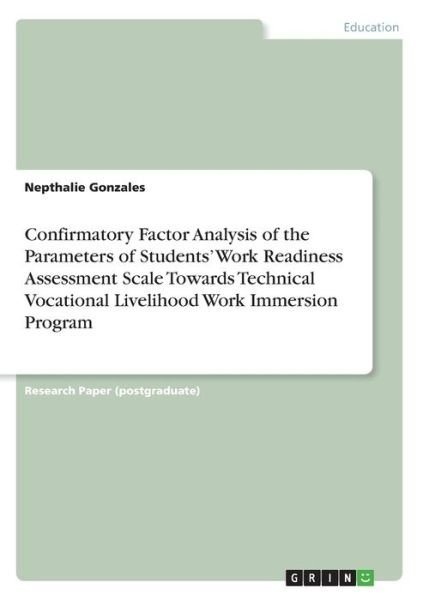 Cover for Gonzales · Confirmatory Factor Analysis o (Book)