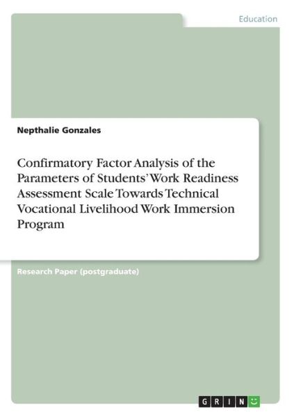 Cover for Gonzales · Confirmatory Factor Analysis o (Bok)