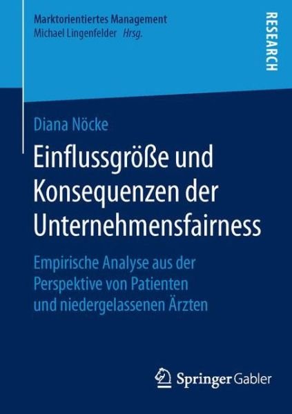 Cover for Nöcke · Einflussgröße und Konsequenzen de (Bog) (2015)