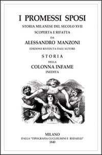 Cover for Alessandro Manzoni · I Promessi Sposi-Storia Della Colonna Infame (Book)