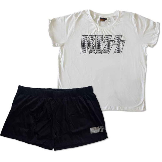 KISS Ladies Summer Pyjamas: Logo Infill (Ex-Tour) - Kiss - Merchandise -  - 9950670999900 - 