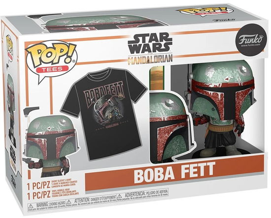 Cover for Funko · Funko Pop! &amp; Tee (adult): Disney Star Wars The Mandalorian - Boba Fett Bobble-head Vinyl Figure And (Toys) (2022)