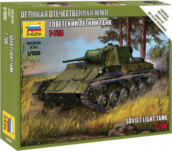 1/100 T-70b Soviet Light Tank  (3/23) * - Zvezda - Merchandise -  - 4600327062901 - 