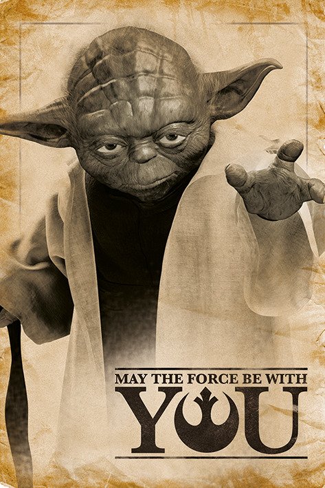 Star Wars: Pyramid - Yoda, May The Force Be With You (Poster Maxi 61X91,5 Cm) - Yoda Force - Fanituote - Pyramid Posters - 5050574336901 - torstai 7. helmikuuta 2019