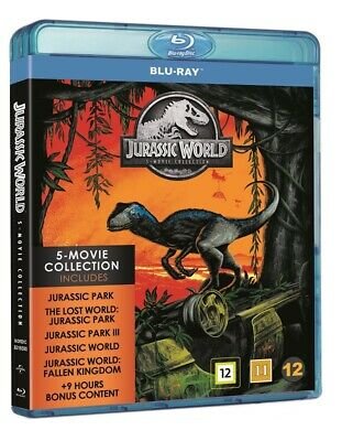 Cover for Jurassic Park · Jurassic Park 1-5 Complete Box (Blu-ray) [Box Set edition] (2018)
