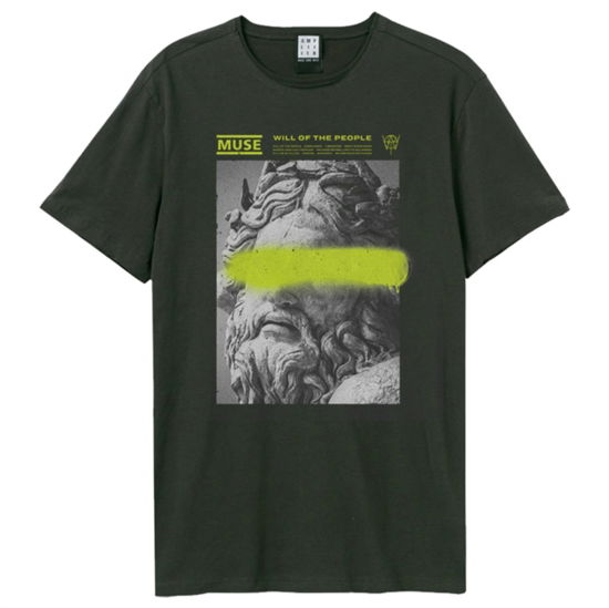 Cover for Muse · Muse Graffiti Amplified Vintage Charcoal X Large T Shirt (T-shirt)