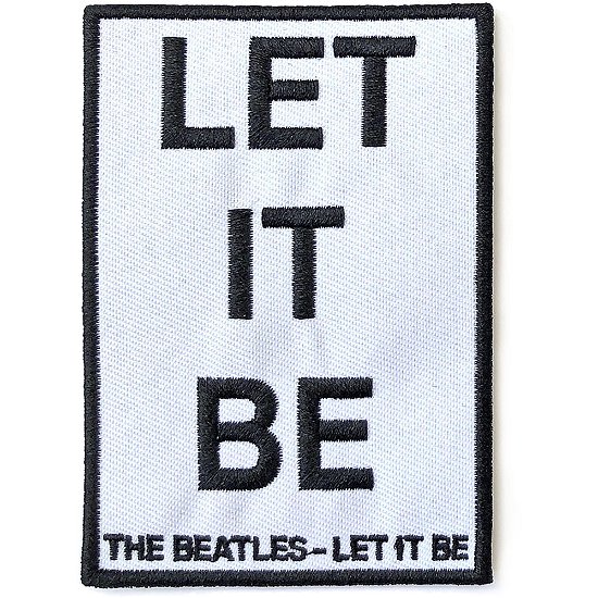 The Beatles Standard Woven Patch: Let It Be - The Beatles - Koopwaar -  - 5056170691901 - 