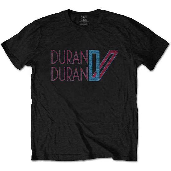 Cover for Duran Duran · Duran Duran Unisex T-Shirt: Double D Logo (T-shirt) [size XL] [Black - Unisex edition]