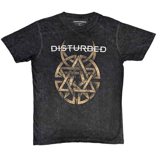 Disturbed Unisex T-Shirt: Riveted (Wash Collection) - Disturbed - Produtos -  - 5056368692901 - 