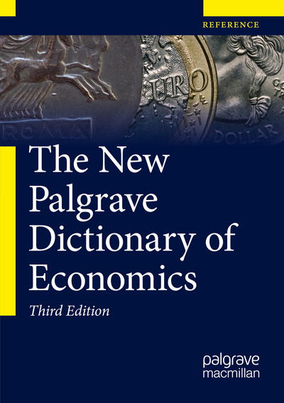 Cover for Macmillan Publishers Ltd · The New Palgrave Dictionary of Economics (Hardcover Book) (2018)